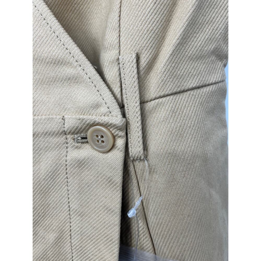 MOUSSY‎ Women's V Neck Belted Waist Denim Dress Sleeveless Solid Khaki Size S 1 - Picture 5 of 9